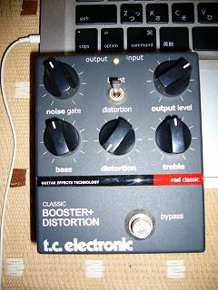 愛機 t.c electronic (classic)BOOSTER+DISTORTION : 丸本 修士 Sun