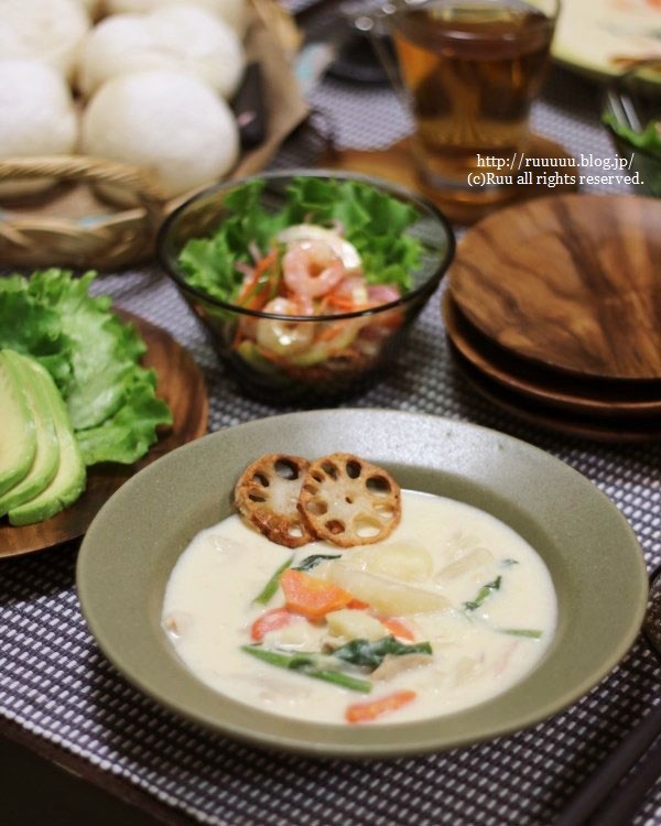 レシピ 豚汁リメイクでシチュー 久々の晩ごパン るぅのおいしいうちごはん Powered By ライブドアブログ