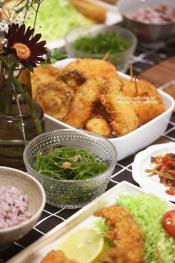 献立 ミックスフライとか玉ねぎの肉巻きステーキとか 一方その頃のセイウチは るぅのおいしいうちごはん Powered By ライブドアブログ