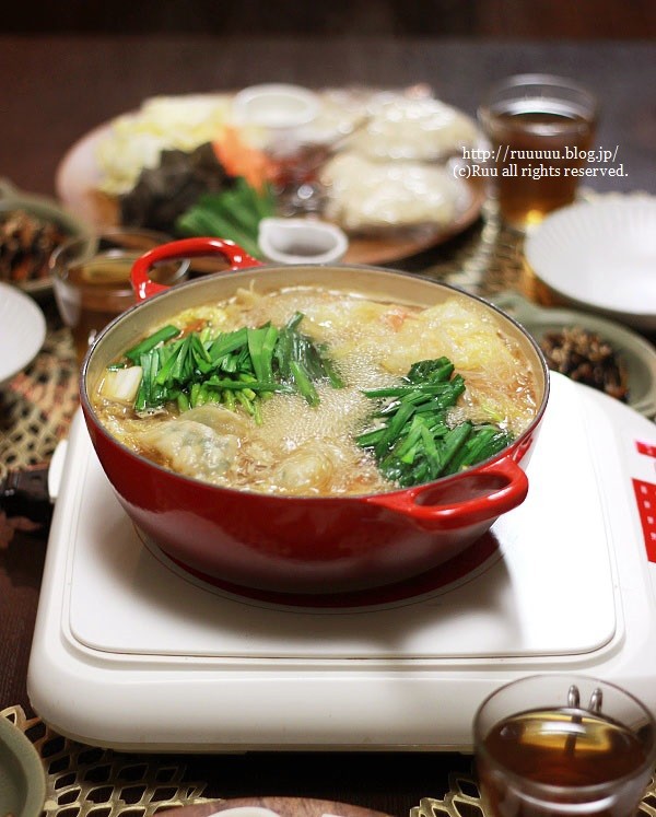 レシピ】お鍋ひとつでコース料理気分♡～水餃子鍋からの広東麺～ : る