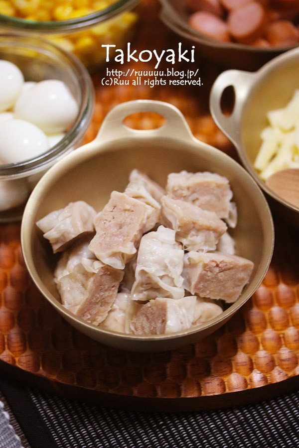 レシピ たこ焼き生地とたこ焼き生地で肉まん ピザまんなど るぅのおいしいうちごはん Powered By ライブドアブログ