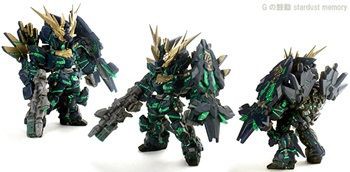 ガンダム コンバージ バンシィ・ノルン覚醒 改造リペイント品