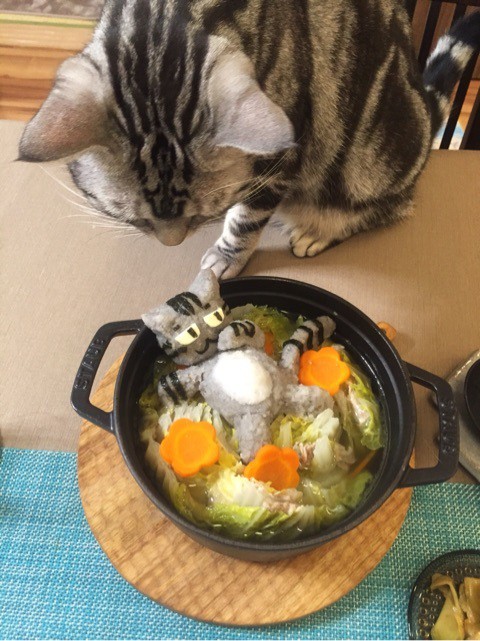 大根おろしアートで猫作ってみました ねころぐ にゃんごくlife クアラルンプール Powered By ライブドアブログ