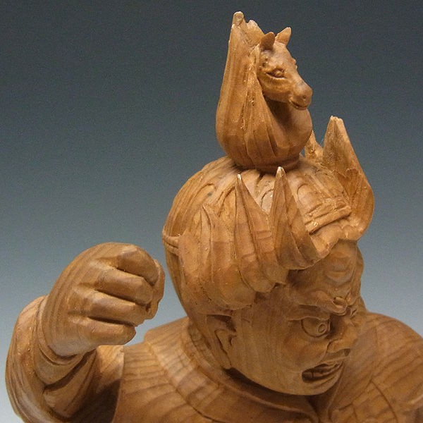 木曽桧/檜(きそひのき) 十二神将 午神 珊底羅大将 さんちら
