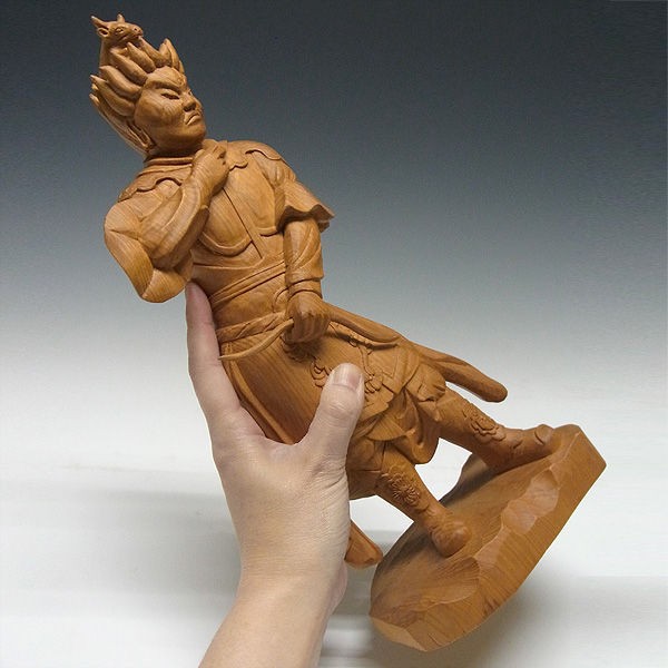 木曽桧/檜(きそひのき) 十二神将 丑神 招杜羅大将 しょうとら
