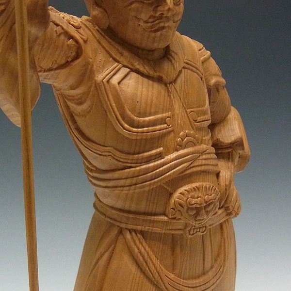木曽桧/檜(きそひのき) 十二神将 未神 安に羅大将 あにら 37（持物含む