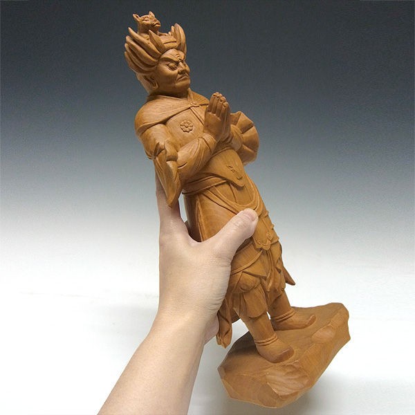 木曽桧/檜(きそひのき) 十二神将 寅神 真達羅大将（緊那羅