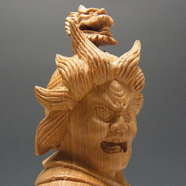 木曽桧/檜(きそひのき) 十二神将 辰神 波夷羅大将 はいら 全体高