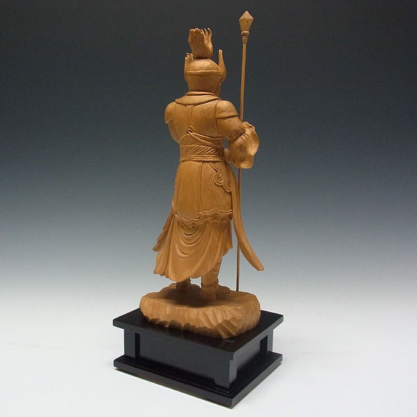 木曽桧/檜(きそひのき) 十二神将 酉神 迷企羅大将 めきら 37（持物含む 