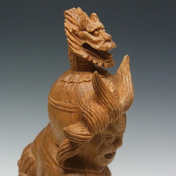 木曽桧/檜(きそひのき) 十二神将 辰神 波夷羅大将 はいら 全体高