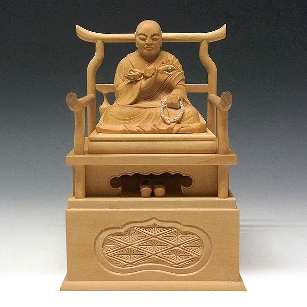 弘法大師一刀彫