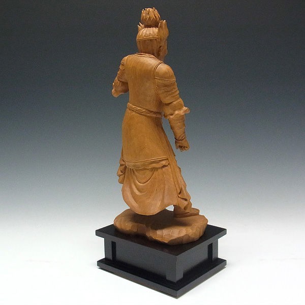 修縁堂】珍品 木彫仏像 十二神将立像一式 彫刻 一刀彫 天然木檜