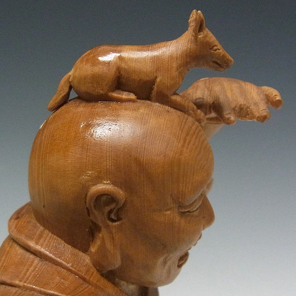 木曽桧/檜(きそひのき) 十二神将 戌神 伐折羅大将（金剛力士