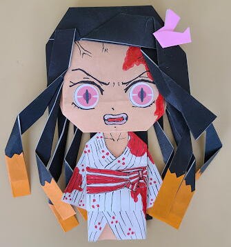折り紙 鬼滅の刃 鬼になった妹 S Aoiのアニ同的blog
