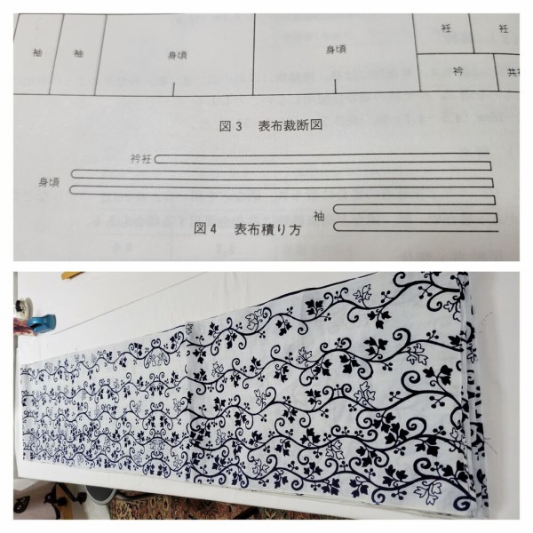 浴衣 木綿着物の仕立て方 テキスト製作中 うめはら和裁教室 大阪市鶴見区jr 放出 はなてん 駅