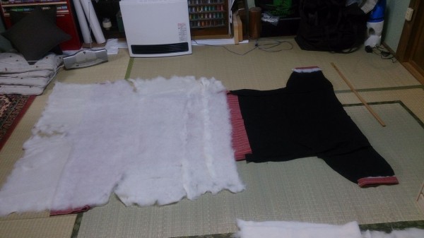 綿入れ半纏 綿の入れ方 うめはら和裁教室 大阪市鶴見区jr 放出 はなてん 駅