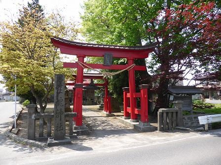 生魂神社 田舎館村 くぐる鳥居は鬼ばかり