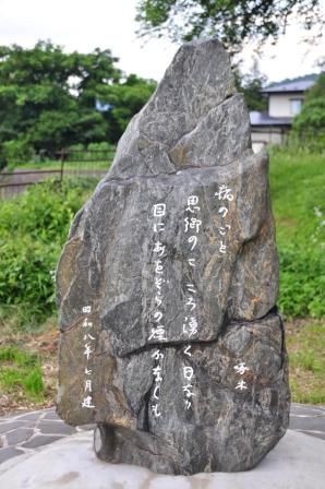 盛岡天満宮の石馬（狛犬）・句碑など （盛岡市新庄町） : くぐる鳥居は