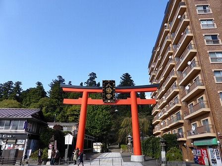 大崎八幡宮 （仙台市青葉区） : くぐる鳥居は鬼ばかり