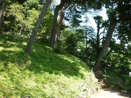 世田谷城跡 世田谷城址公園 世田谷区豪徳寺 くぐる鳥居は鬼ばかり