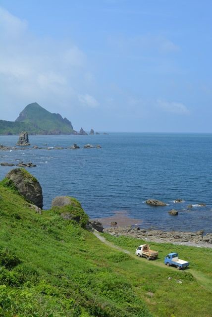 海水浴 ミシュラン グリーンガイド ジャポン２つ星 二ツ亀海水浴場でプチハイク 佐渡旅 Sadotabi