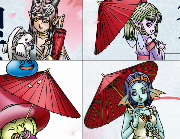 中国版dq10 勇者斗恶龙x のイベント 桜祭り にて 唐傘を持ったエステラなどの日本版未出の絵 さっちゃんねる Dqx