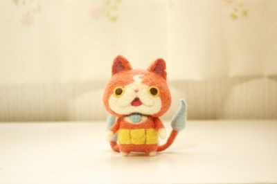 羊毛フェルトでジバニャンつくってみた ゆるぬける