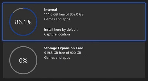 Xsx Xbox Series Xは1tb Ssdを搭載しているという物のユーザーが使える容量は802gbと システム側が130gb程度を占有している模様 速報 保管庫 Alt