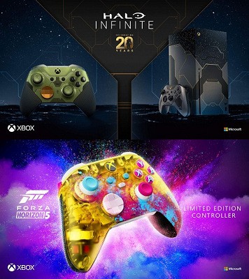 Xsx S Ms 年末商戦期に Halo Infinite 特別デザインのxsx限定版やエリコン Forza Horizon 5 デザインのパッドを発売すると発表 宇宙ダサい 速報 保管庫 Alt