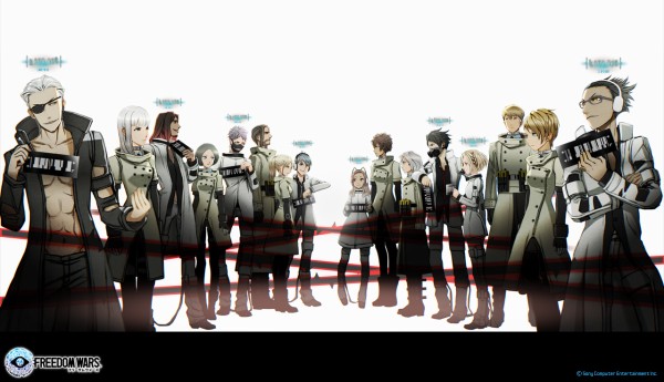 Psv Freedom Wars 咎人 アクセサリ計16人が対峙している新イラストは集合イラストの東京vs 大阪がモチーフらしい 速報 保管庫 Alt