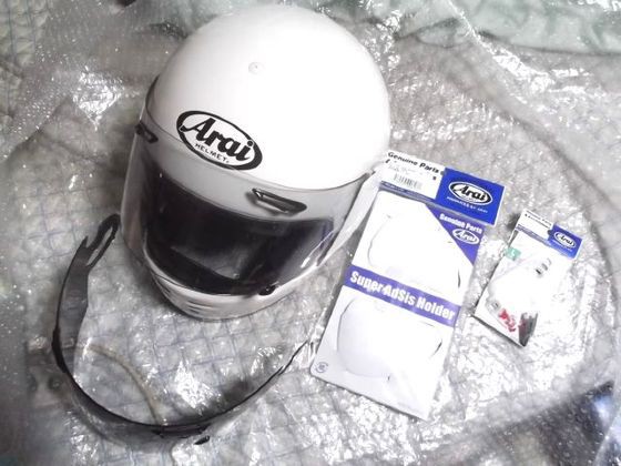 ヘルメット部品交換的なぁ～Arai Mr.Boo!＠軒下ガレージ!日記的