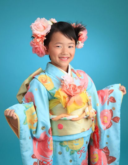モダン柄の七五三 6月早撮りキャンペーン 米沢の写真館 サカヰ写真館 サカイ写真館