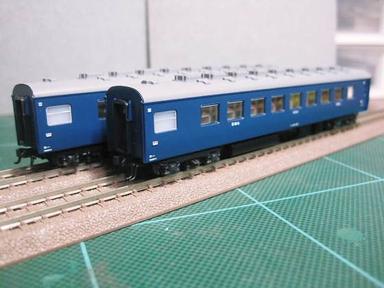 これが最後の導入？ きたぐに編成完成…KATO スハネ16 最後の入線