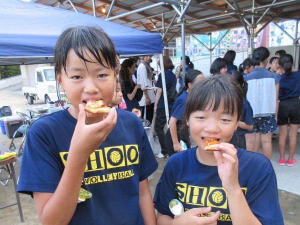 勝央ジュニアバレーボールの皆さん さくとう山の学校 のブログ