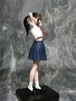 セーラー服　ハセガワ製　1/12　バーミリオン氏原型　塗装済み完成品　ゲーテル。 セーラー服☆完成！ : ゲーテル｡のリアル・フィギュア造形日記