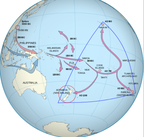 ポリネシアへの人間居住 ポリネシア人の移住ルート 元気シニアの呑気日記