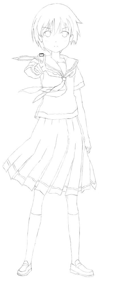 9日目 模写 咲 Saki 咲 終了 砂猫 のデジ絵マスターへの道 9日目 模写 咲 Saki 咲 終了 砂猫 のデジ絵マスターへの道