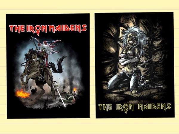 【超貴重！】初期IRON MAIDEN  直筆サイン入りハンカチ(^_−)−☆ 超貴重！】初期IRON MAIDEN 直筆サイン入りハンカチ(^_−)−☆ 超貴重！】