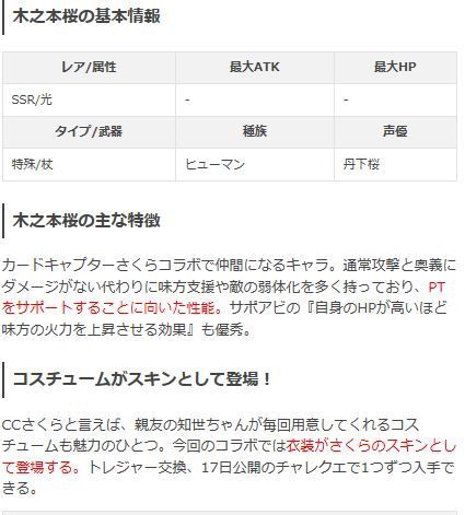グラブル Ccさくらコラボキャラ木之本桜強い点や使い方の一覧 青い空のチャンネル