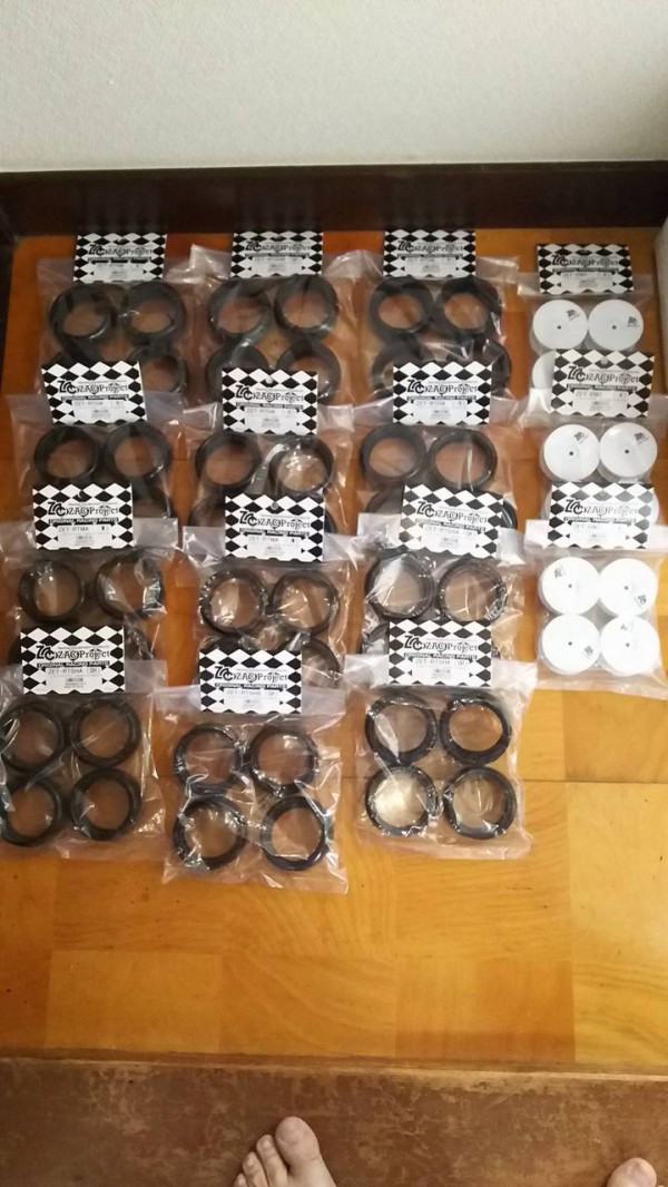 タバタ ZET-RTSHA 1/10ツーリングラバータイヤ スーパーハード Aタイプ 4個 ３台分　新品　未開封　① R.S 65mm ラバータイヤ プラスチックホイールリム 1&frasl;10 RCラリーカー HPI タミヤ 京商 WRC クロウ 43 ケンブロック  フィエスタ XV01 TT02 4本