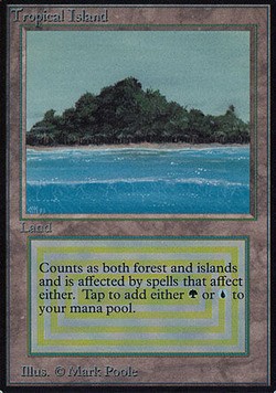 最大20％セット割MTG Tropical Island デュアルランド 英語版 １枚 ...