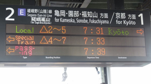 1年に1度だけ】 臨時快速 「西舞鶴行き」 を撮る （京都・二条・円町