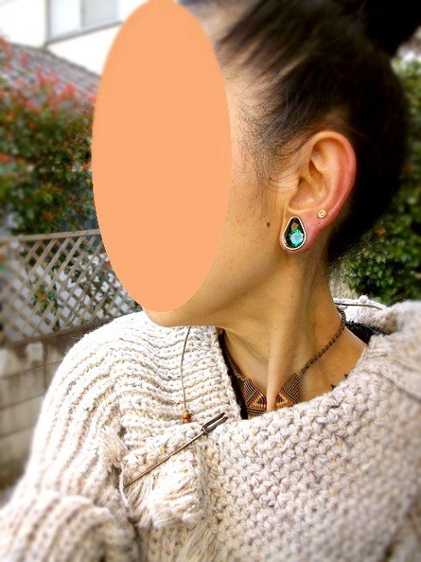 アナトメタル ANATOMETAL シングルストーンアイレット 1/2-