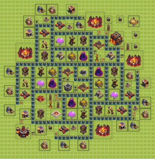 Th10 タウンホールレベル10 配置 資源 クラッシュオブクラン Clash Of Clans 配置