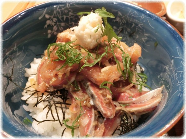 銀座7丁目 北海道魚料理 歓 よろこび 銀座店 のいわしたたき丼定食が美味しかった ｓａｖａ