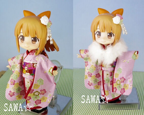 ねんどろいどどーる お着物できました のコト ものずきん モノとネコと時々介護