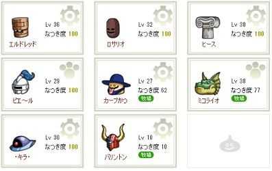 最近のうちの仲間モンスターたち ひづきのもっさりドラクエ10ブログ