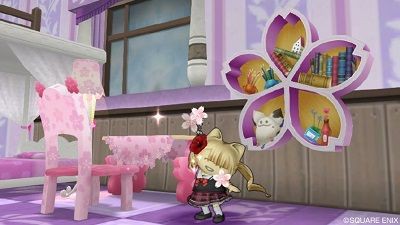 Dq10ショップ キュートなウサミミ 壁かけ桜の飾り棚 ひづきのもっさりドラクエ10ブログ