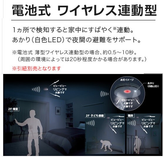 Panasonic：住宅用火災警報器「ワイヤレス連動型」ブラック色登場