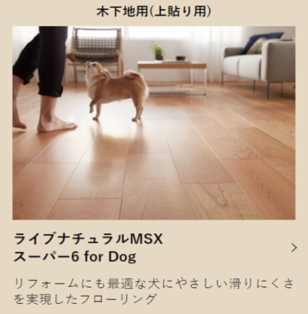 WOODTEC：犬に優しいフローリング【Live Natural for Dog】 : 『シーン・ホーム・ファクトリー』リフォーム日記＾0＾